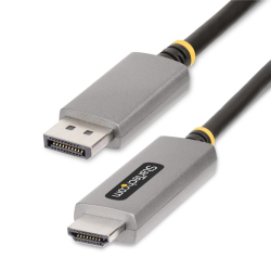 商品画像:DisplayPort 1.4-HDMI 2.1変換ケーブル/2m/アクティブ/8K60Hz/4K144Hz/オス-オス/HDR10/HDCP 2.3/7.1chオーディオ/ブラック/モニター ディスプレイアダプター 133DISPLAYPORTHDMI21
