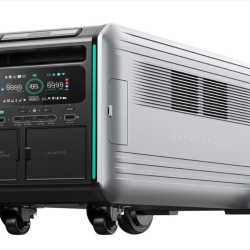 商品画像:大容量ポータブル蓄電池 SuperBase V4600|4608wh|3200W出力|電動アシスト車輪|スマート管理 ZDSBV4600-GY-JP