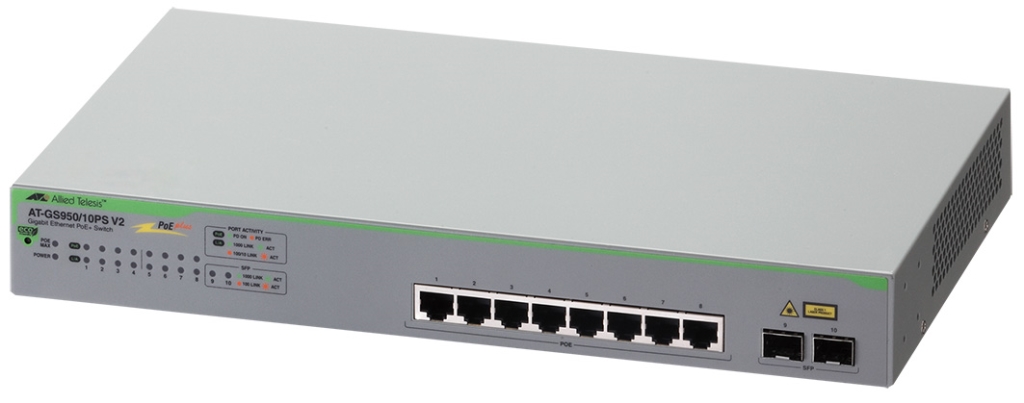 【新品未開封】アライドテレシス AT-GS950/10PS V2【PoE】 GS950/10PS V2 | Allied Telesis