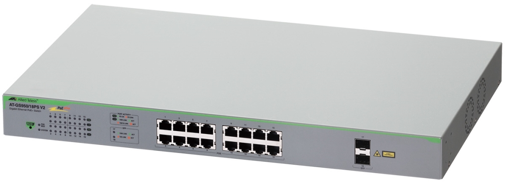 【新品未開封】アライドテレシス AT-GS950/10PS V2【PoE】 AT-GS950/10PS V2 - アライドテレシス