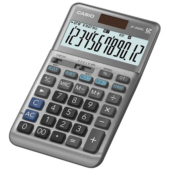 軽減税率電卓　ジャストタイプ　カシオ計算機>　123market　カシオ　12桁