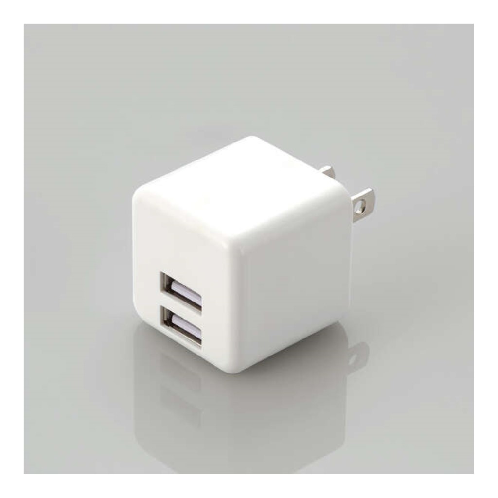 エレコム> AC充電器/スマホ・タブレット用/2.4A出力/USB-Aメス2ポート/おまかせ充電搭載/キューブ型/ホワイト | 123market エレコム> AC充電器/スマホ・タブレット用/2.4A出力/USB-Aメス2ポート/おまかせ充電搭載/キューブ型/ホワイト | 123market