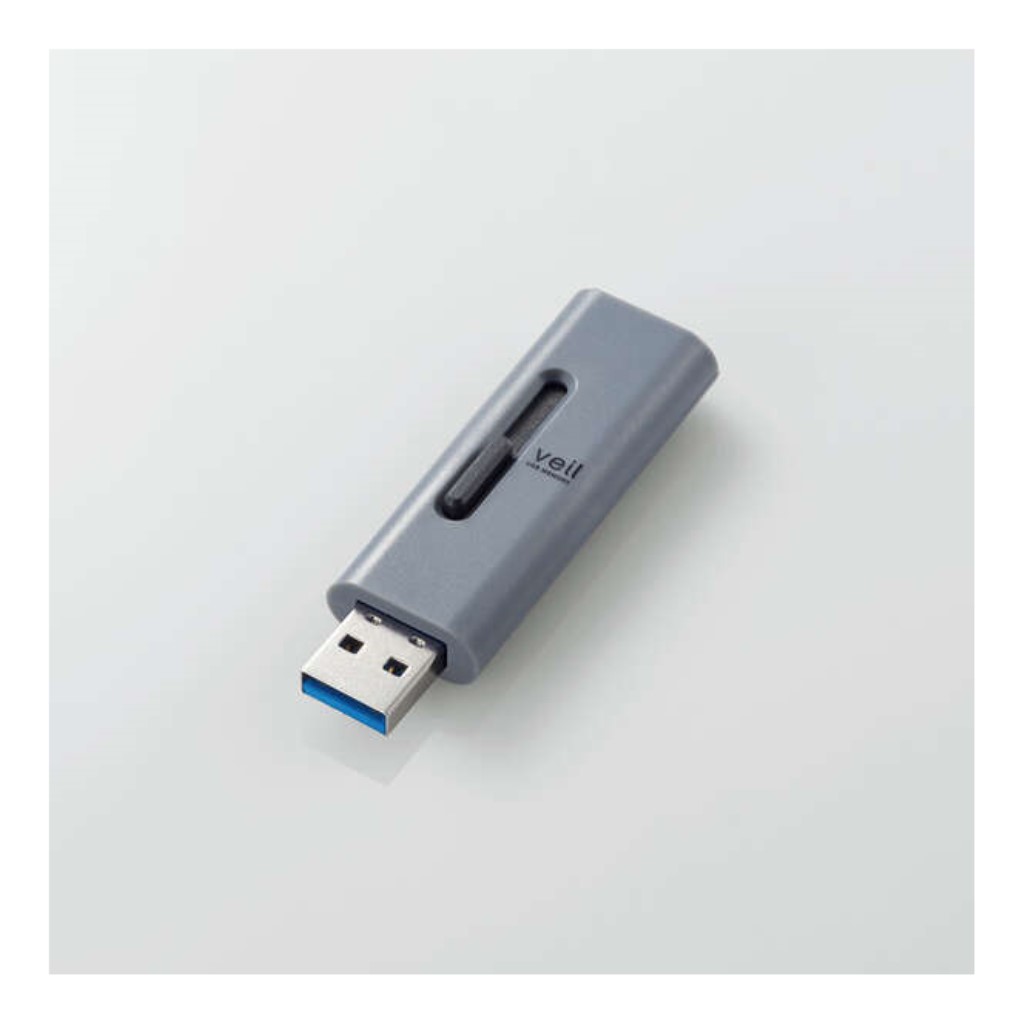 USBメモリー/USB3.2(Gen1)対応/スライド式/64GB/グレー | 123market