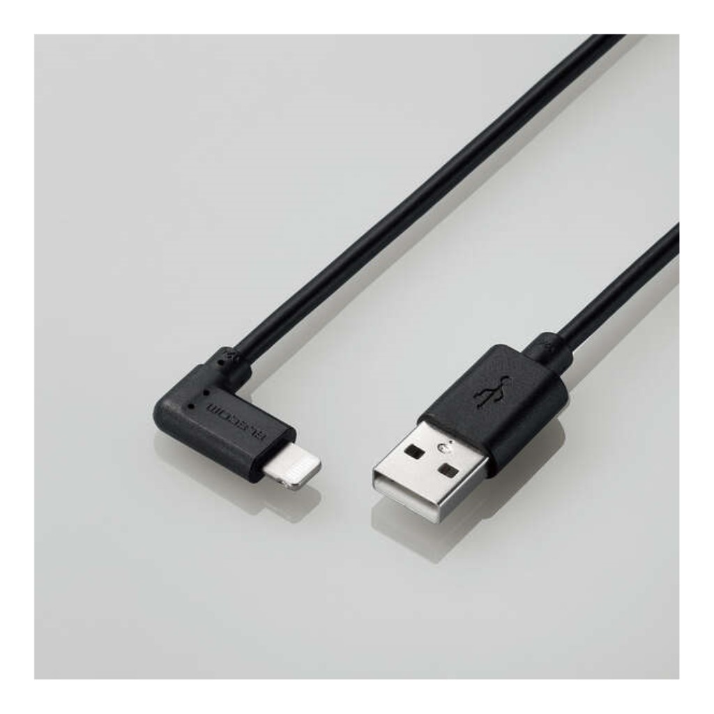 エレコム Mpa Uallbk2 Lightningケーブル L字コネクタ