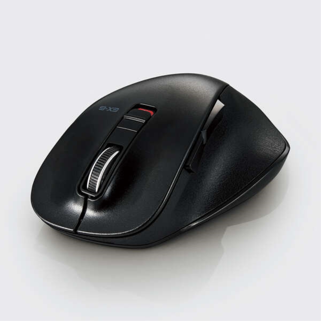 エレコム> マウス/Bluetooth/5ボタン/Lサイズ/握りの極み/ブラック | 123market