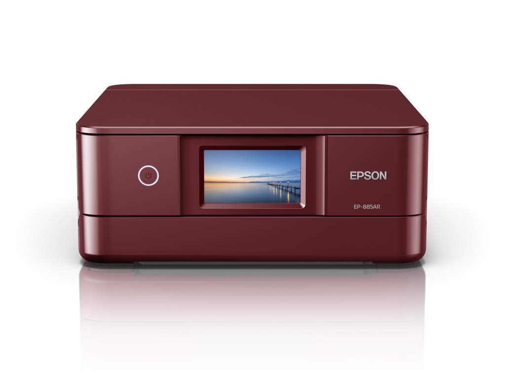 エプソン> <Colorio>A4カラーインクジェット複合機 EP-885AR(6色/無線LAN/4.3型ワイドタッチパネル/レッド)  123market