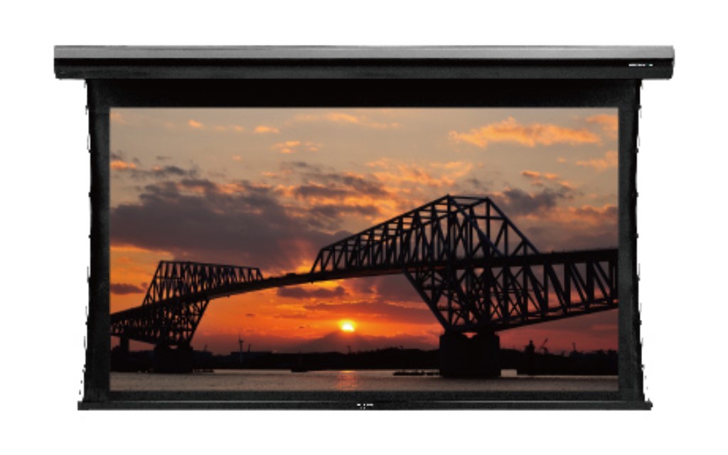 グランビュー電動巻き上げスクリーン120型16:9サイドテンション機構 グランビューホワイトマット生地 | 123market