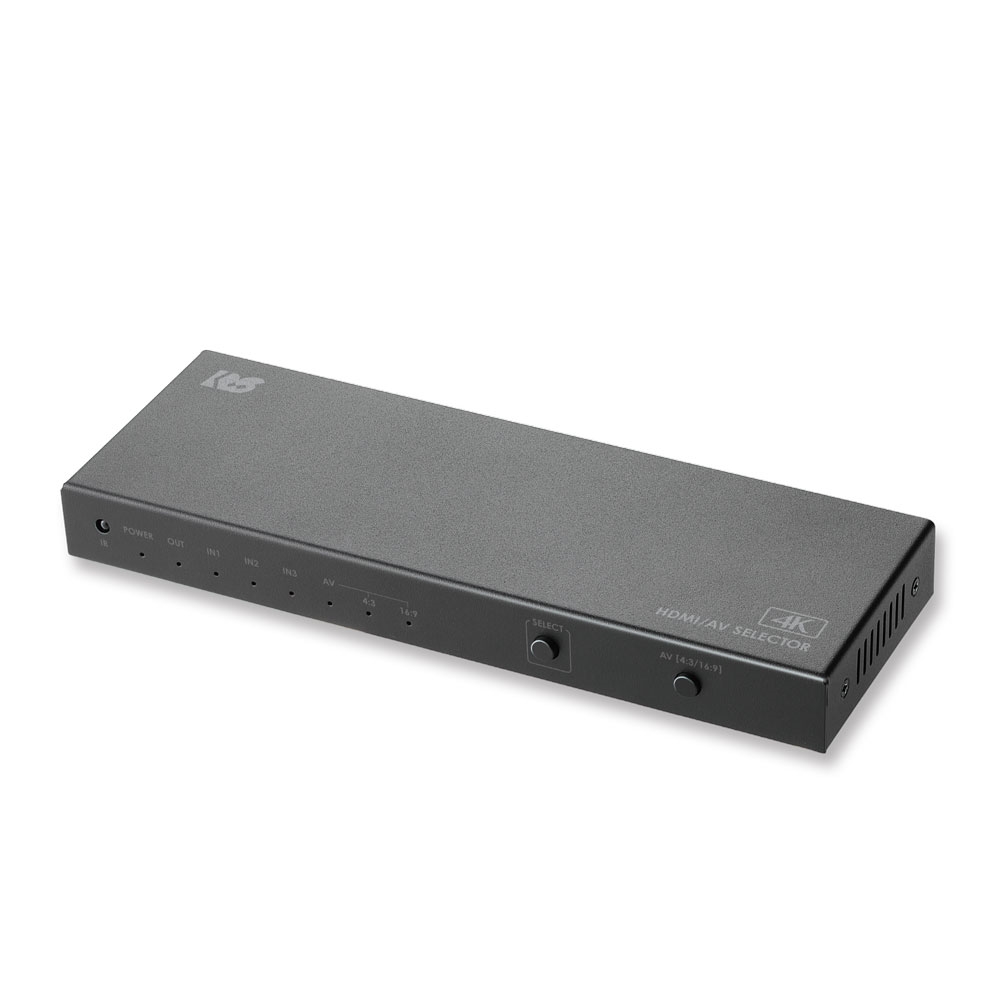 ラトックシステム> 4K60Hz対応 4入力1出力 HDMI/AV切替器 | 123market