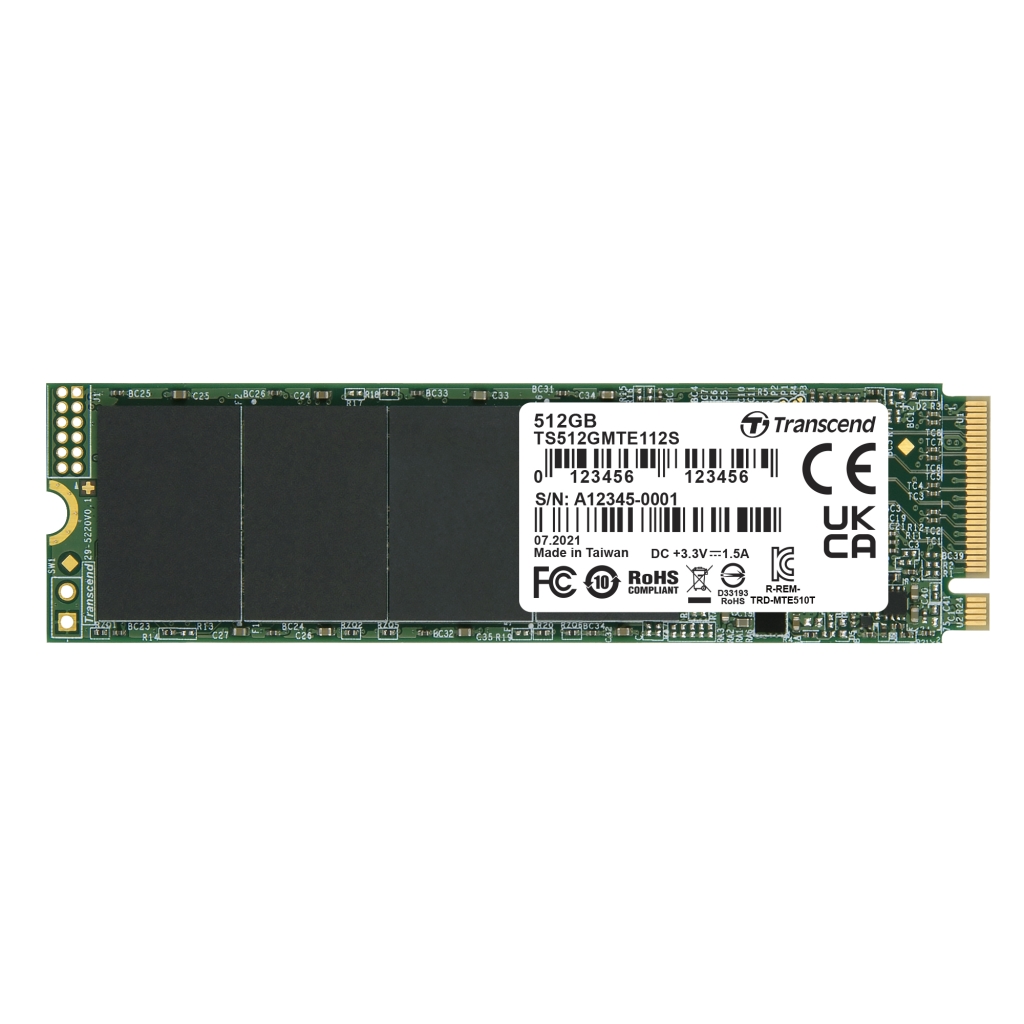 トランセンドジャパン> 512GB、M.2 2280、PCIe Gen3x4、NVMe ...