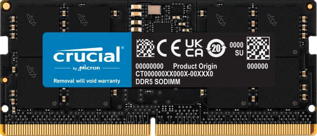 crucial> ノートPC用増設メモリ 16GB(16GBx1枚)DDR5 4800MT/s(PC5 ...