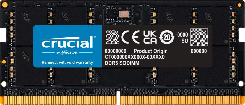 crucial> ノートPC用増設メモリ 32GB(32GBx1枚)DDR5 4800MT/s(PC5 ...