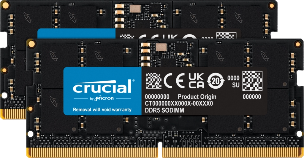 crucial> ノートPC用増設メモリ 32GB(16GBx2枚)DDR5 4800MT/s(PC5