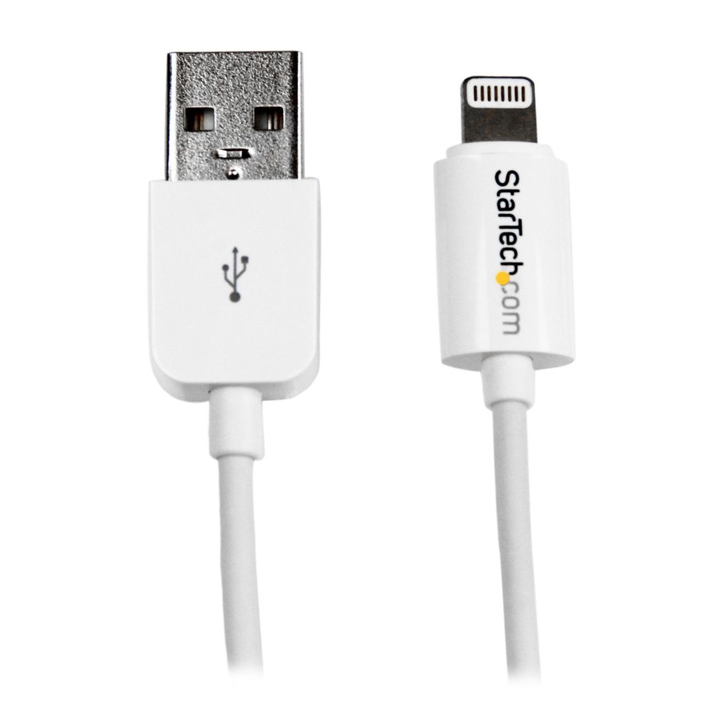 2m iPhone/ iPod/ iPad対応Apple Lightning-USBケーブル ホワイト Apple  MFi認証取得 ライトニング 8ピン(オス)-USB A(オス) 充電同期用ケーブル 123market