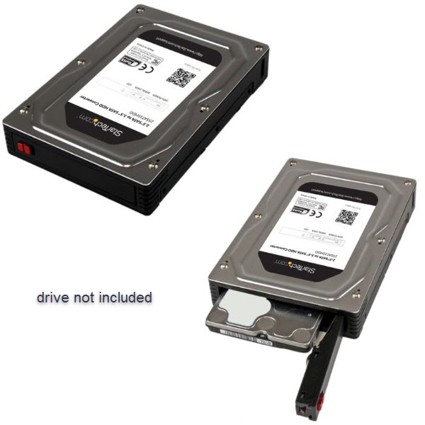 HDD/SSD用2.5インチ - 3.5インチ SATAハードドライブ変換ケース(アルミ製) 最大高さ12.5mm SATA  1.0/2.0/3.0対応 | 123market