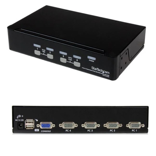 16ポートVGA対応USB KVMスイッチ 1Uラックマウント対応 PCパソコンCPU切替器 OSD機能 USB