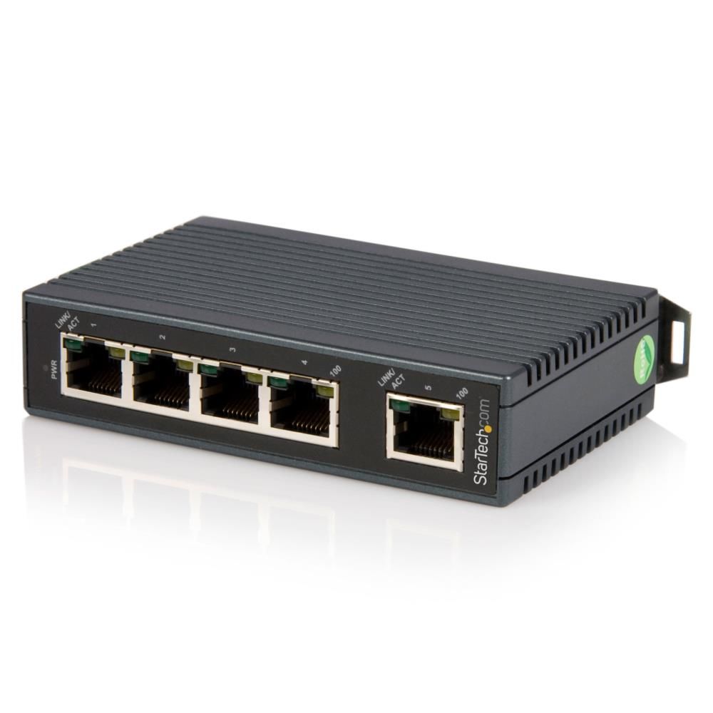 5ポート産業用スイッチングハブHUB DINレールに取付け可能LAN用ハブ 10/100Mbps対応ネットワークハブ  12-48VDCターミナルブロック Energy Efficient Ethernet (EEE)対応 | 123market