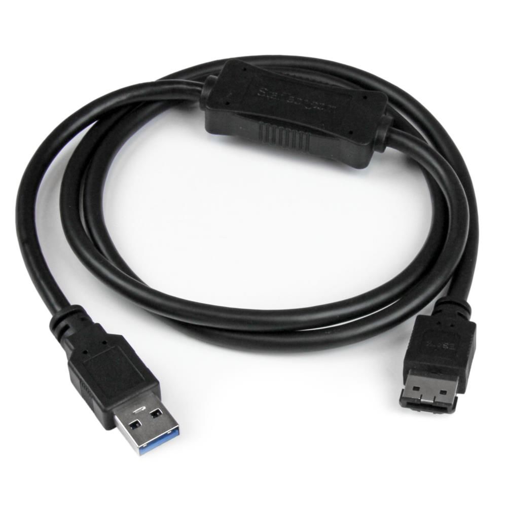 StarTech.com> USB 3.0 - eSATA変換アダプタケーブル eSATA対応HDD/SSD/光学ドライブを接続可能 | 123market