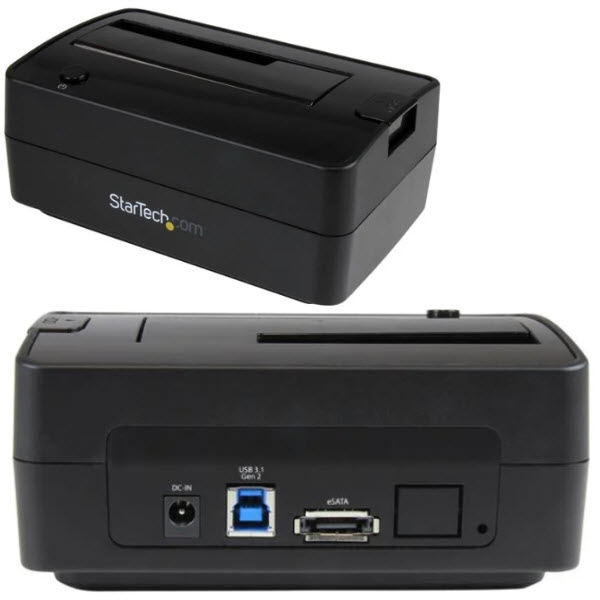 HDD/SSDスタンド/USB 3.1Type A&C/eSATA接続/1ベイ/2.5/3.5インチ/トップローディング/ハードドライブ  ドッキングステーション/外付け ハードディスク ドック | 123market