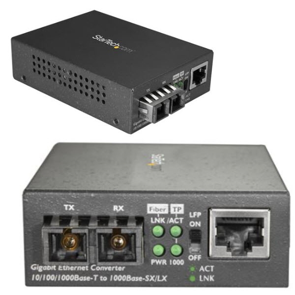Gigabit対応光メディアコンバータ 1000Base-SX 2芯SC端子 マルチモード(2芯) 最大550m ギガビット対応光メディアコンバータ  光 - LAN変換器 | 123market