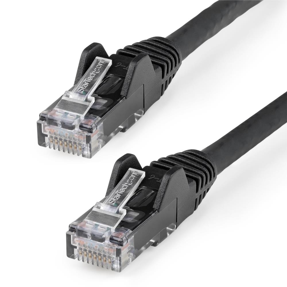 カテゴリー6 LANケーブル-2m/ブラック/LSZH(低煙ゼロハロゲン)対応/650MHz 10GbE/100W PoE /UTP/ツメ折れ防止RJ45コネクタ/ETL規格認定品/24AWG 123market