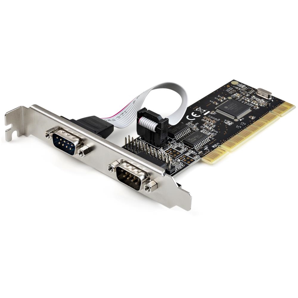 お買得】 シリアル2ポート増設ロープロファイルPCI Expressインターフェースカード 2x RS232Cシリアルポート DB9 オス 拡張用 PCIe接続ボード 16550 UART内蔵 PEX2S553LP