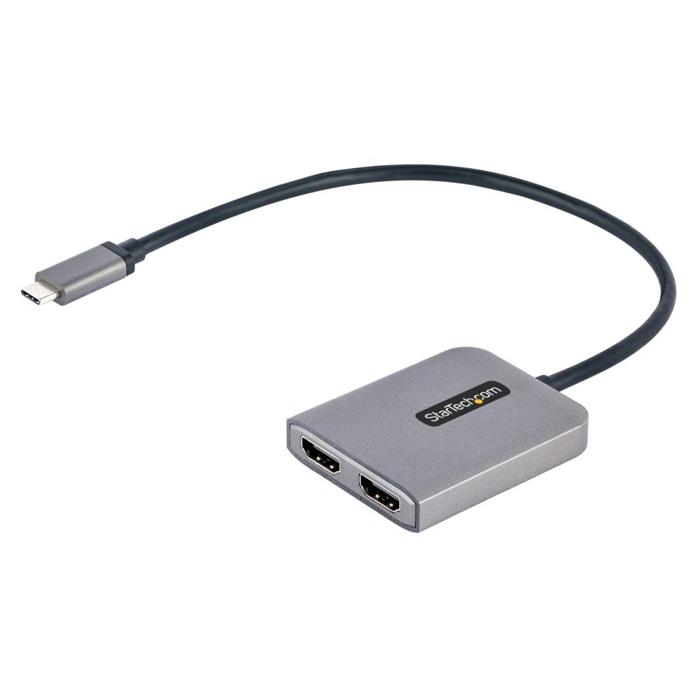 MSTハブ/USB-C接続/2画面/4K60Hz HDMI /30cmケーブル/デュアルモニター対応マルチディスプレイ変換アダプター/HDMI分配器 123market